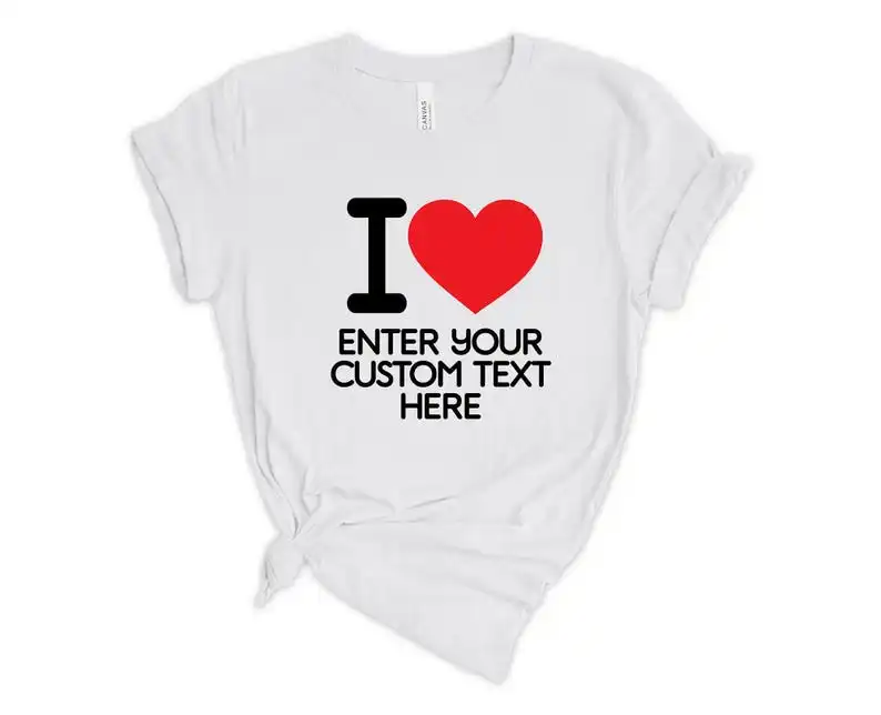 Add Your Logo T Shirt Women Men Custom Text Cotton Shirt Personalized Customize Your Own Name Words Short Sleeve Design Shirts