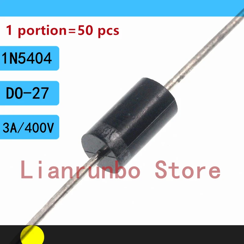 50PCS/Lot  1N5404 INDO-27 3A 400V Rectifier diode DIP 1N5404