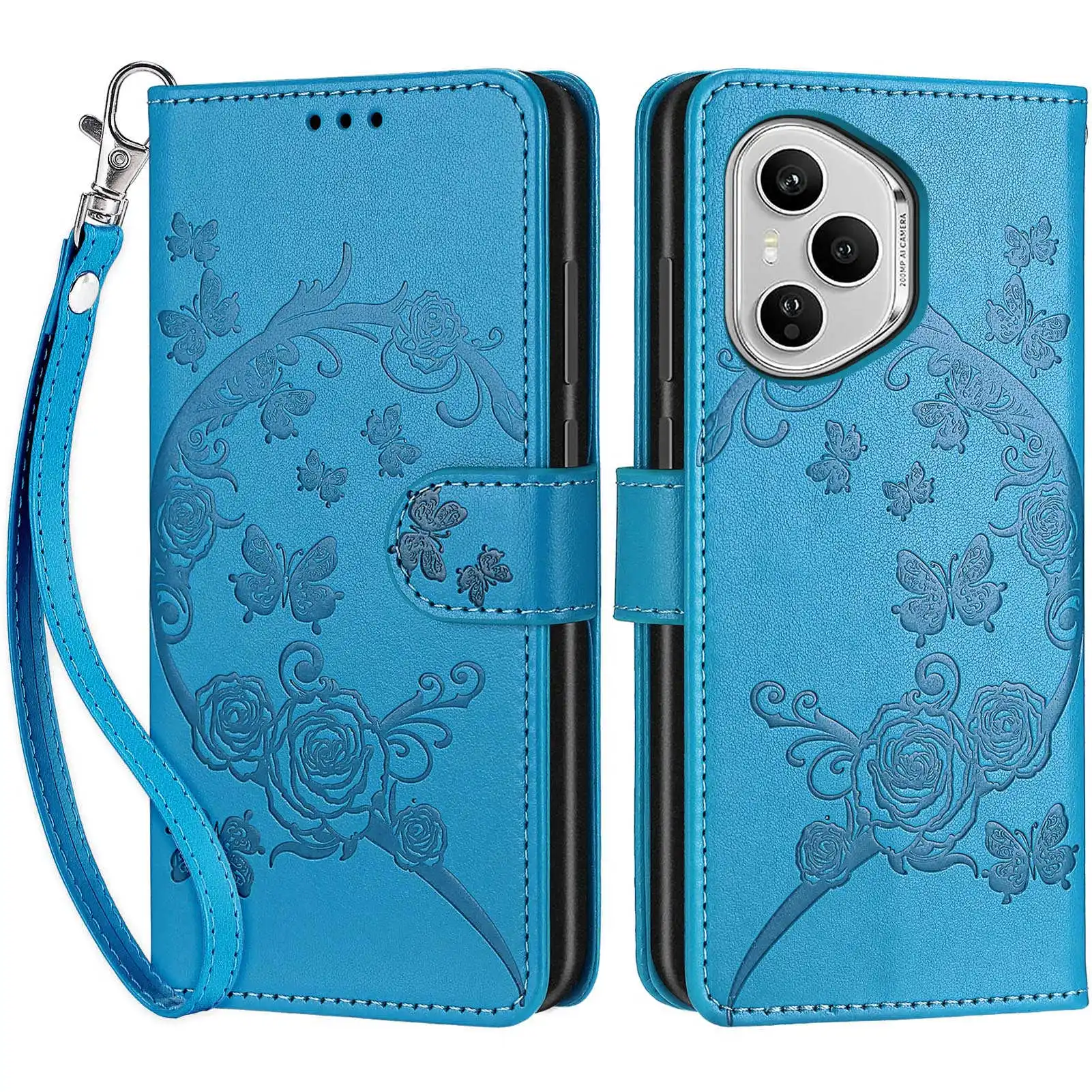 Leather Case For Honor 400 Pro Shockproof Cases Wallet Flip Cover For Huawei Honor400 200 Lite 90 Smart 5G Coque 3D Pattern Etui