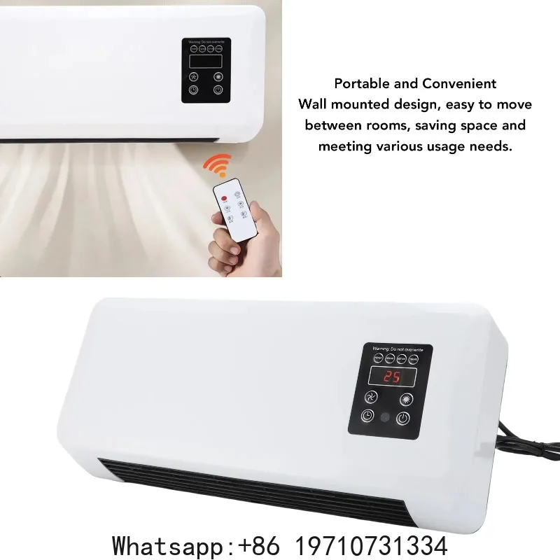 Wall Mounted Heater Cooler Energy Efficient Climate Control Small Cooling Heater Machine for Home Bedroom view 5
