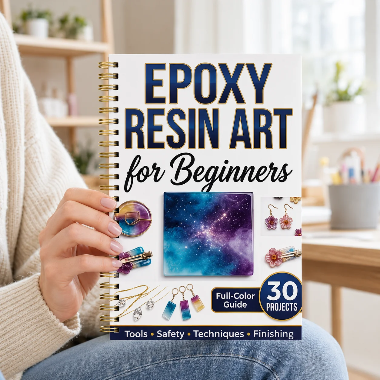 Resin Art Guide Free - Introducción al Guía Espiral A5 para