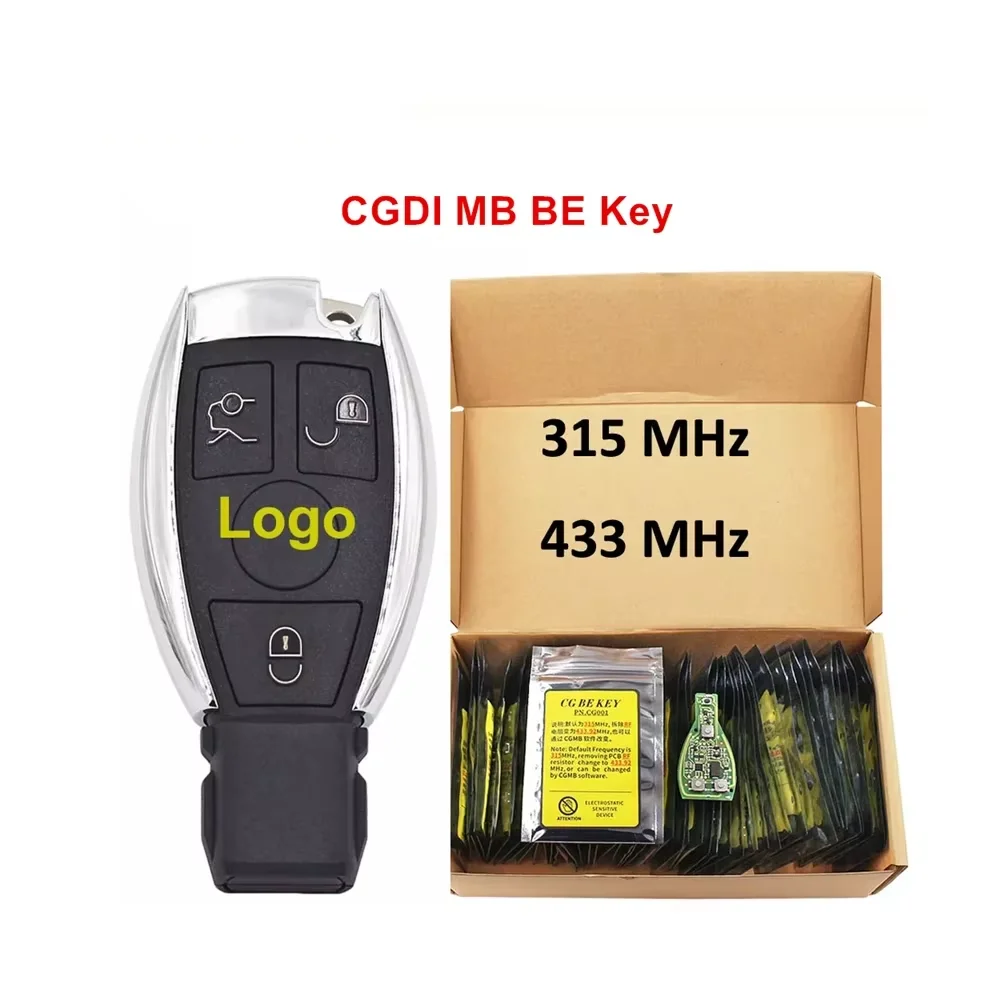 CGDI 315MHZ/433MHZ MB CG BE مفتاح لمرسيدس بنز يعمل مع مبرمج CGDI MB يدعم جميع FBS3 والاسترداد التلقائي