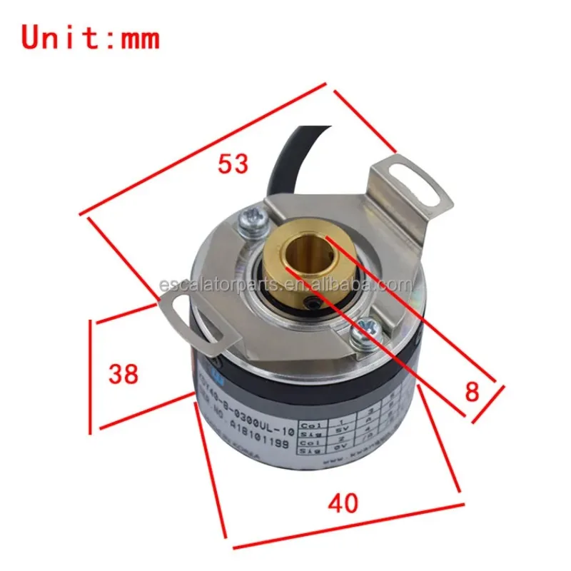 New Dy40-8-0300ul Elevator Parts Rotary Encoder Sa6k-3474