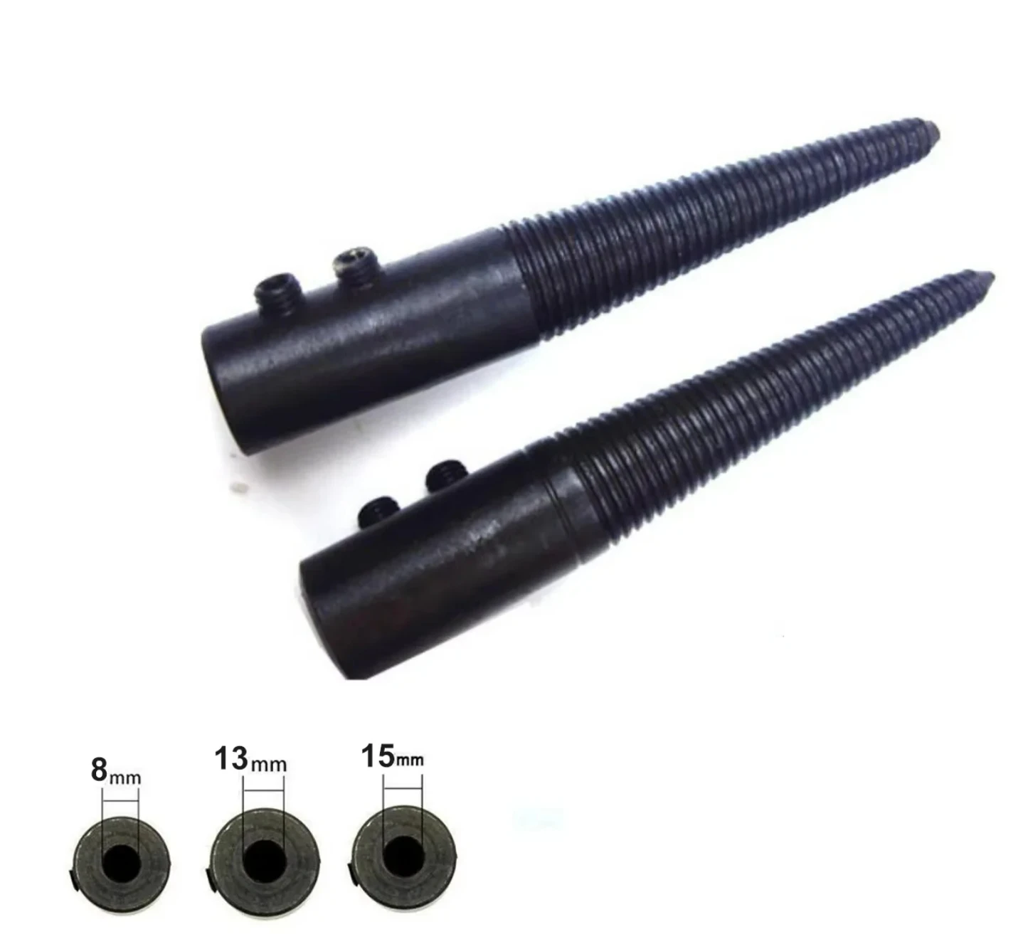 1 Pair Polishing Motor Connector Tips 8/13/15mm Shank Spindles Adapter for Grinding Machine Jewelry Tools