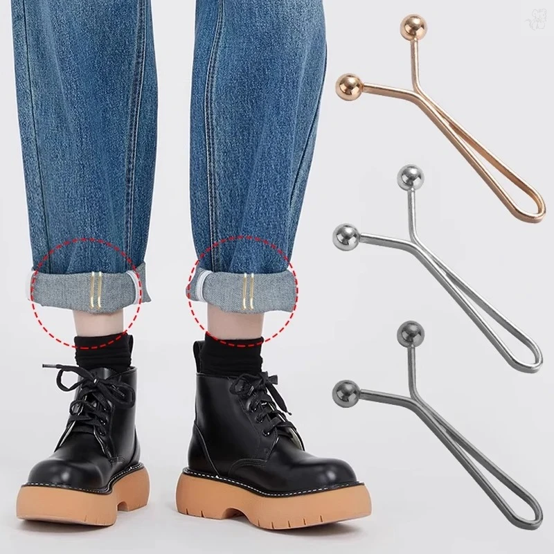 4pcs Invisible Waist Tightening Metal Clip, Adjustable Button Clip, Suitable for Jeans and Clothes, Fashion Accessories