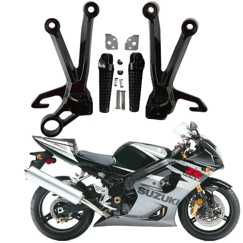 For Suzuki GSXR 1000 2003-2004 K3  Acsessories Rear Foot Pegs Footrest Bracket Set Motorbike