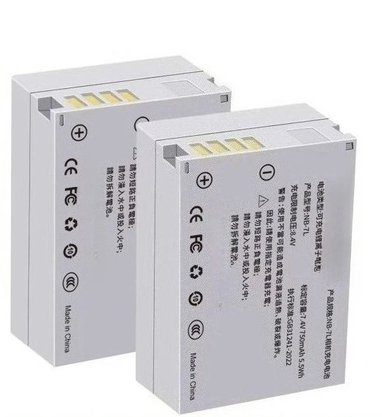 FOR Canon NB-7L Camera Battery PowerShot G11 G10 G12 SX30IS