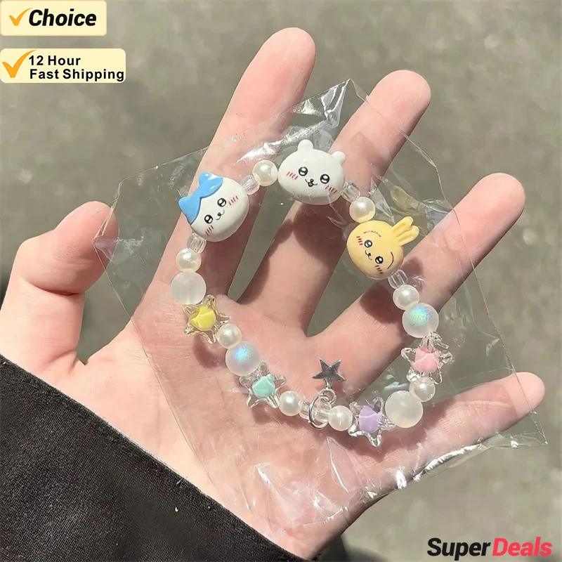 Original Cartoon Chiikawa Girl Bracelet with a Sense of Niche Design Hachiware Usagi Bracelet New Couple Bracelet Accessories