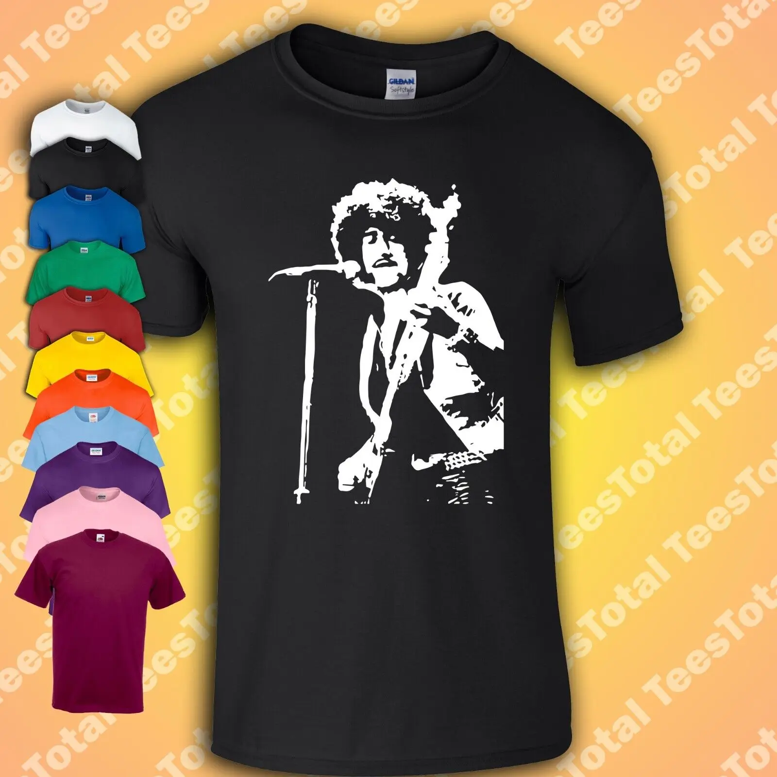 Phil Lynott T Shirt Thin Lizzy Gary Moore 70s 80s Retro Rock