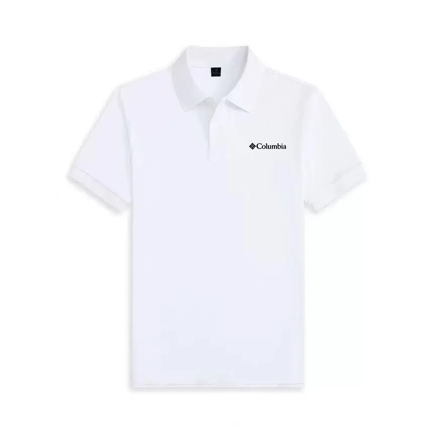 New style High end luxury brand fashion short sleeved high-end printed polo shirt summer new men's lapel T-shirt men's clothing