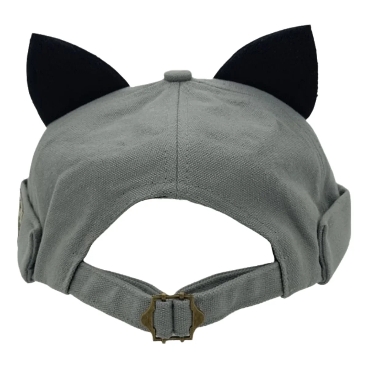 Cat's Ears Brimless Cap Cute Versatile Dome Cap Hat Comfortable To Wear for Man's and Woman's Casual Adjustable Melon Skin Cap