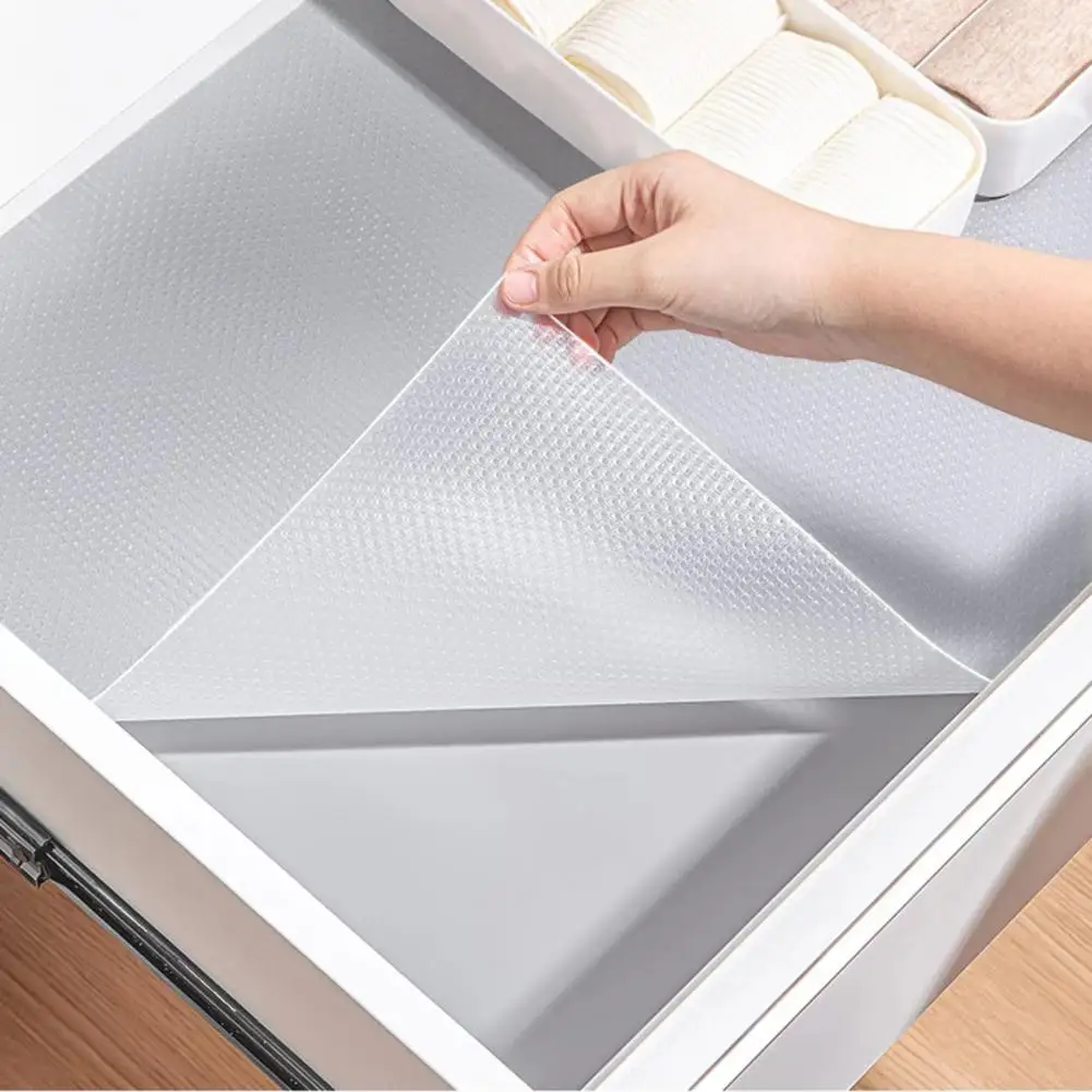 

Easy-install Cabinet Protector Kitchen Shelf Liner Set Non-adhesive Moisture-proof Cabinet Liner Oil-proof Refrigerator Liners