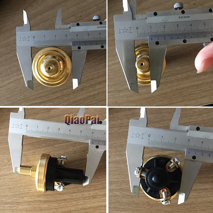 مستشعر الضغط مفتاح حماية الضغط المرسل 3pin 0.18MPA 1/8NPT الموضوع النحاس #5