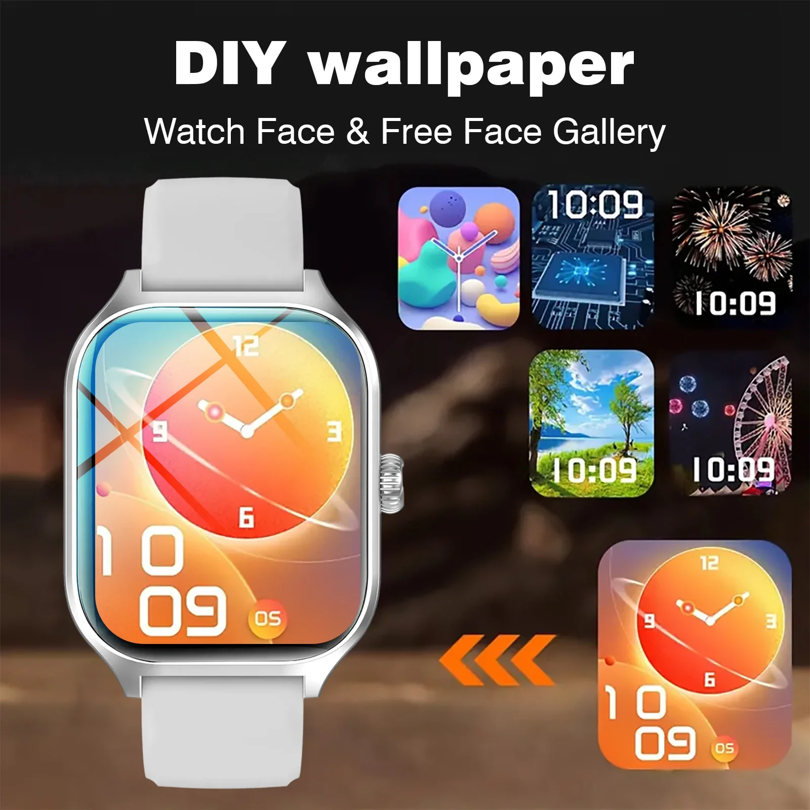 Brand New Smart Watch, Bluetooth Calling, Message Reminder, Remote Photography, Suitable For Iphone And Android Phones
