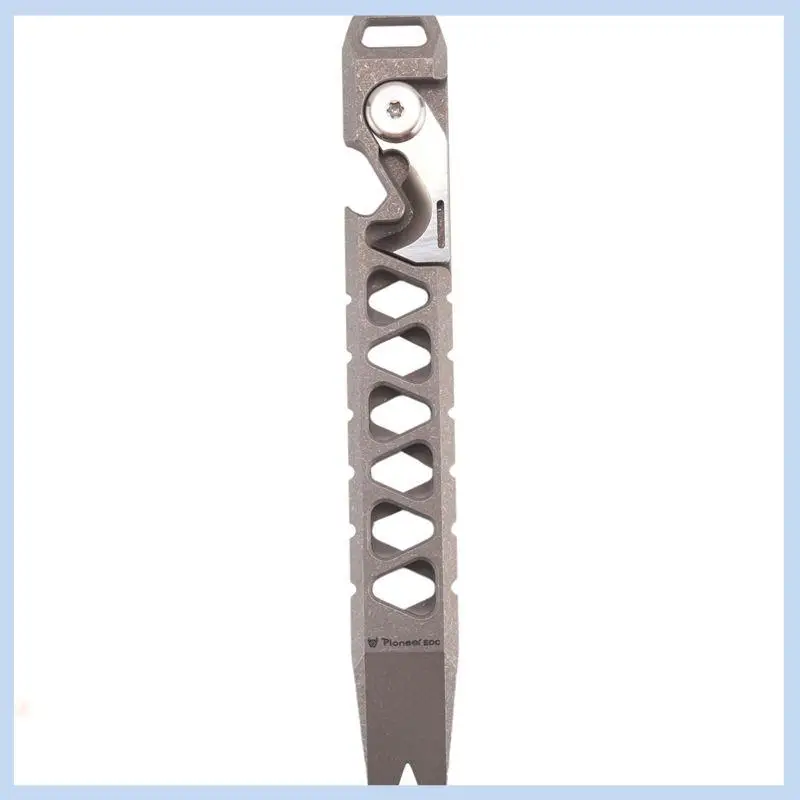MLGB-Schlüsselanhänger Multitool Werkzeug Flaschenöffner Schlüsselanhänger Outdoor-Werkzeug, Titan-Schlüsselanhänger, matt