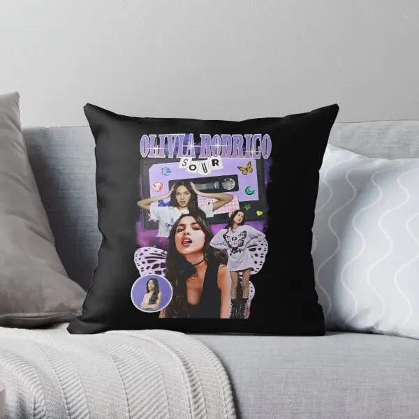 

Concert T Shirt Olivia Printing Throw Pillow Cover Car Soft Hotel Cushion Decorative Fashion Waist Pillows not include One Side