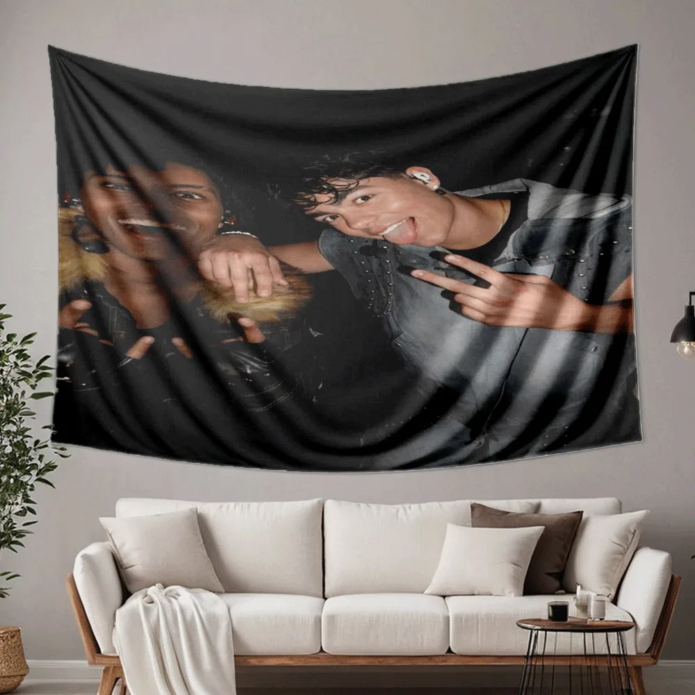 Malachi Barton & Mekonnen Knife Digital Print Tapestry Aesthetic Wall Art for Living Room Bedroom Dorm Decor Holiday Gift