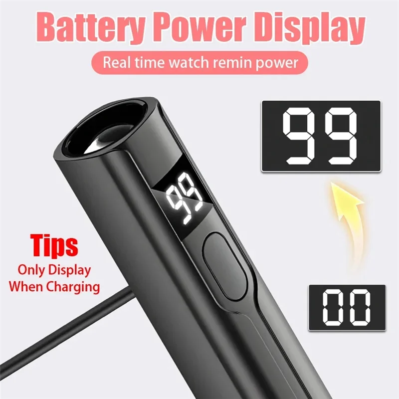 BAAO-365UV Led Nail Lamp Nail Lamp Light USB Rechargeable Cash Detector Lantern Hand Light Nail B