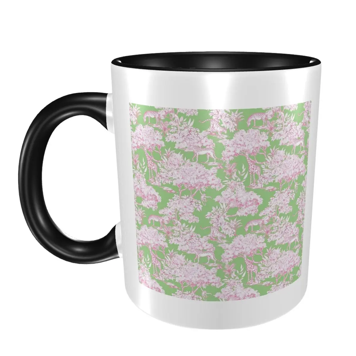 

Кружка Forest Toile De Jouy, забавные керамические кофейные чашки, кружки для чая, чашка для молока, посуда для напитков, подарок для друзей