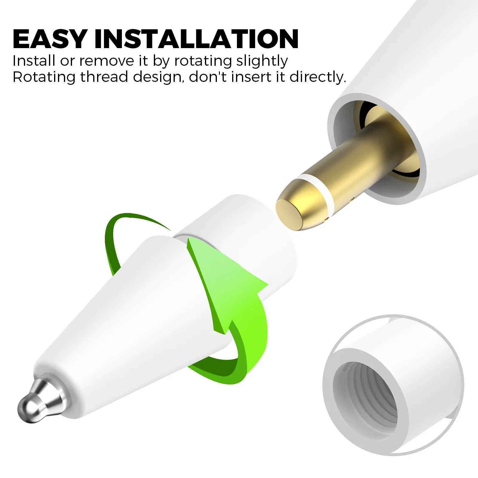 For Apple Pencil Pro/USB-C/2/1 - Replacement Tip Set