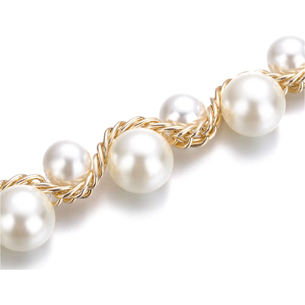 لؤلؤة الخصر أنيقة الديكور حزام الزفاف وشاح الزفاف لفستان السهرة المرأة موضة ثوب اللؤلؤ الخصر سلسلة الديكور