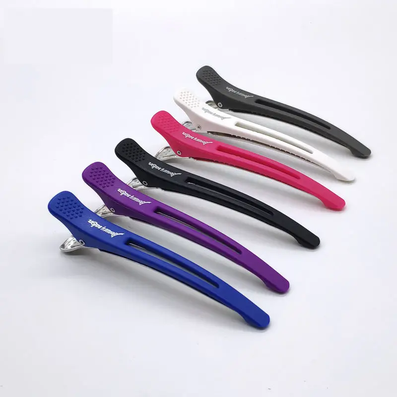 6PCS Hairdressing Professional Salon Hair Extension Clips Hairdressers Non-marking Hair Clips  Hairdressers Styling Accessories