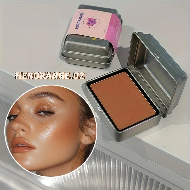 Herorange 6 Farben Eisenbox Rouge-Palette Matt und Fein Schimmernd Niedrige Farbsättigung Wasserfest Langanhaltend Einfach Aufzutragen – Detail 5