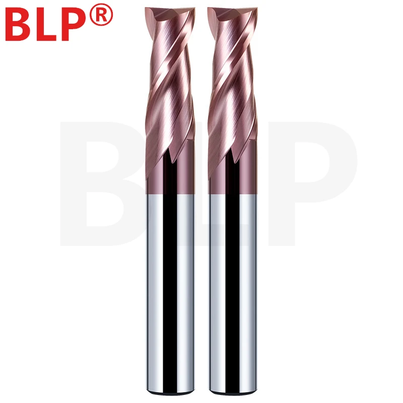 HRC60 2Flut Milling Cutter Alloy Coating Tungsten Steel Tool Cnc Maching 2 Blade  Endmills Top Kit Milling Cutter Machine Tools