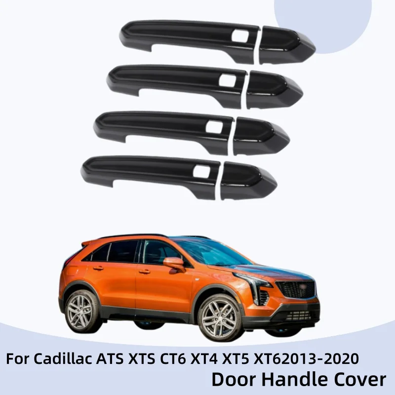 

Car Accessories Exterior Components Decorate Trim Paste Style Door Handle Cover For Cadillac ATS XTS CT6 XT4 XT5 XT6 2013-2023