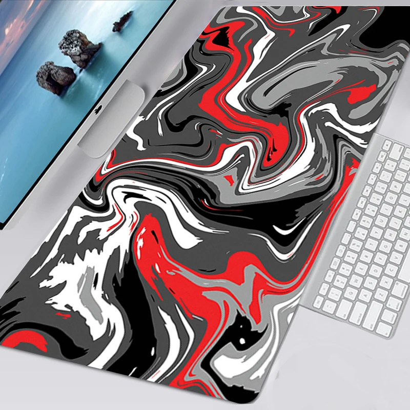 

Geometric Mousepad Gamer Marble Art INK Liquid Strata XXL Mause Pad Keyboard Deskmat Kawaii Rubber Mousepad Alfombrilla Raton