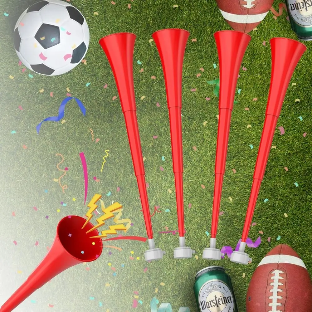 

Новая 24-дюймовая складная стадионная труба-вувузела с громким звуком, пластиковая, для футбола, школьных мероприятий и вечеринок