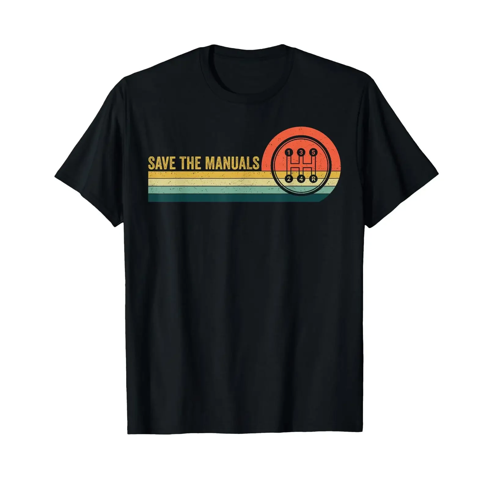 Save The Manuals 5 Speed Manual Transmission Three Pedals T Shirt vintage Washed Soft Slightly designer clothes Breathable