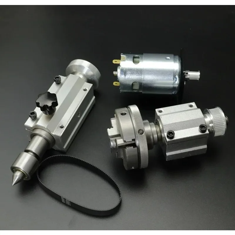 for Mini Lathe Woodworking Bead Machine 80 Four Jaw Chuck Spindle Assembly 65 50 Three Jaw Rotary