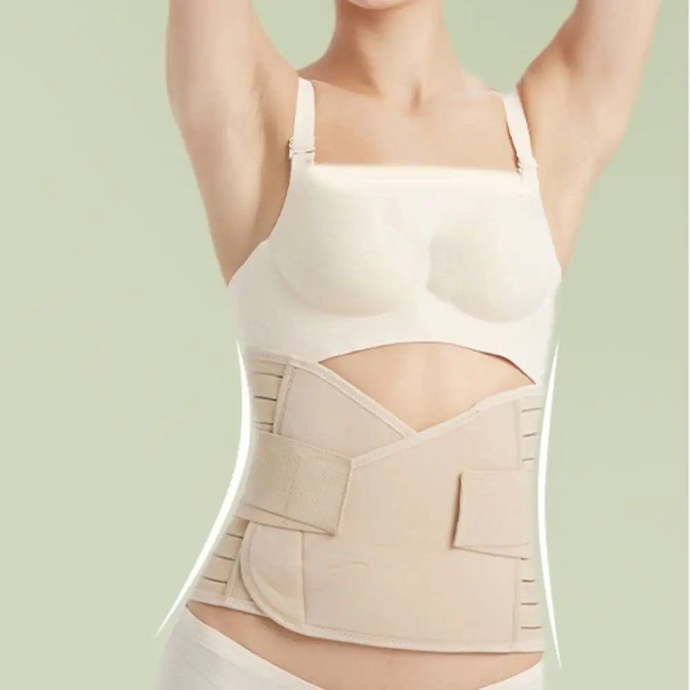 

Mesh Tummy Control Shapewear Postpartum Recovery Abdomen Reducing Training Sweat Belt Slimming Corset Waist Trainer Belt Female
