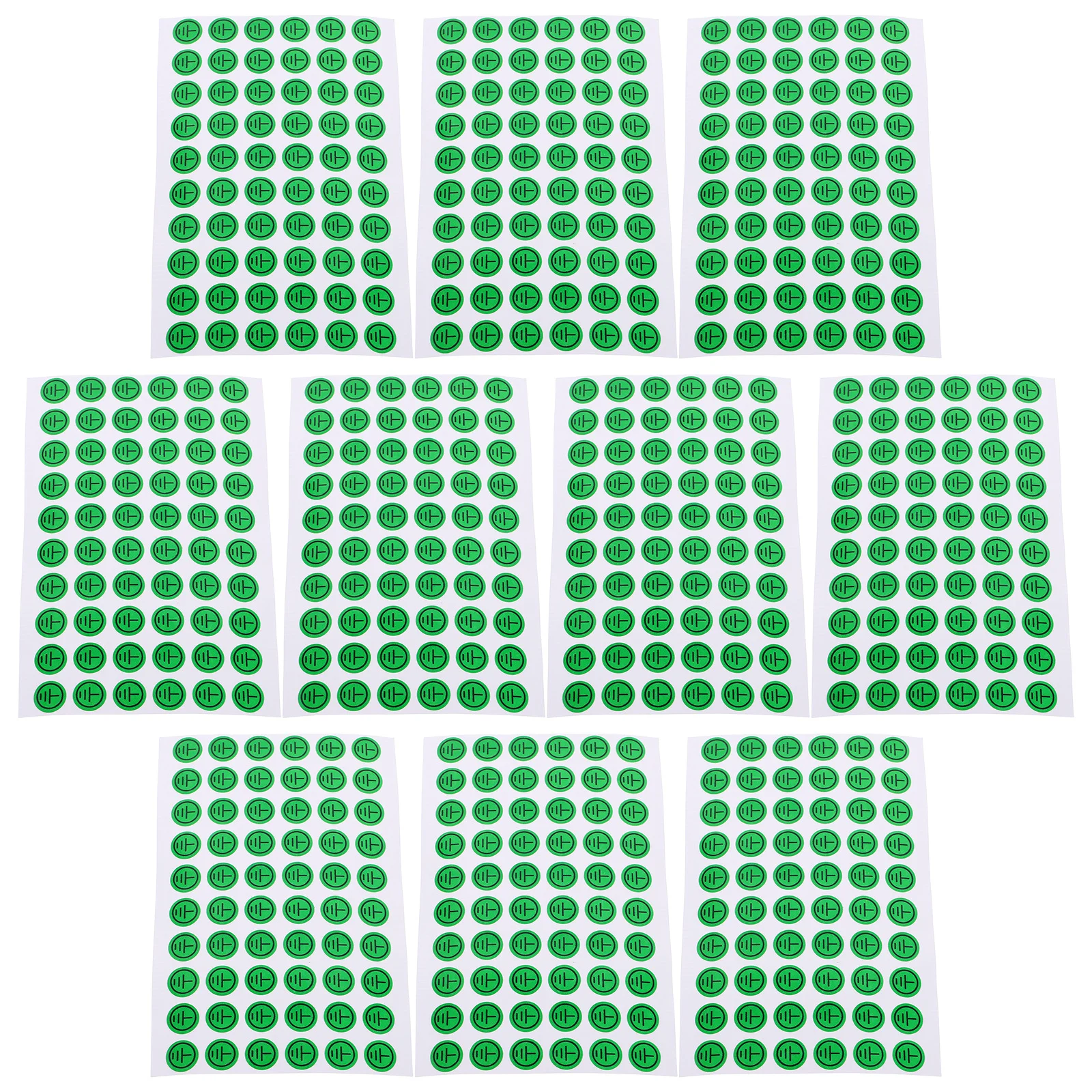 10 قطع من ملصقات تحديد الأسلاك الأرضية، علامات السلامة الكهربائية اللامعة للصناديق الكهربائية الصناعية، ملصقات تحذير التأريض #4