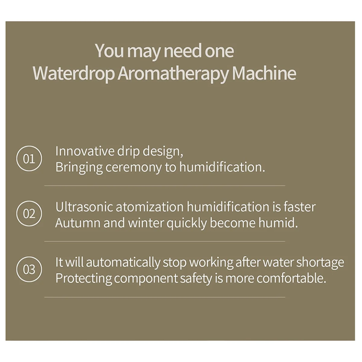 GOB-oRaindrop Aromaterapia Umidificatore Diffusore per Ufficio Casa Desktop Elettrico Olio Essenziale Diffusore di Aroma Spina DEGLI STATI UNITI