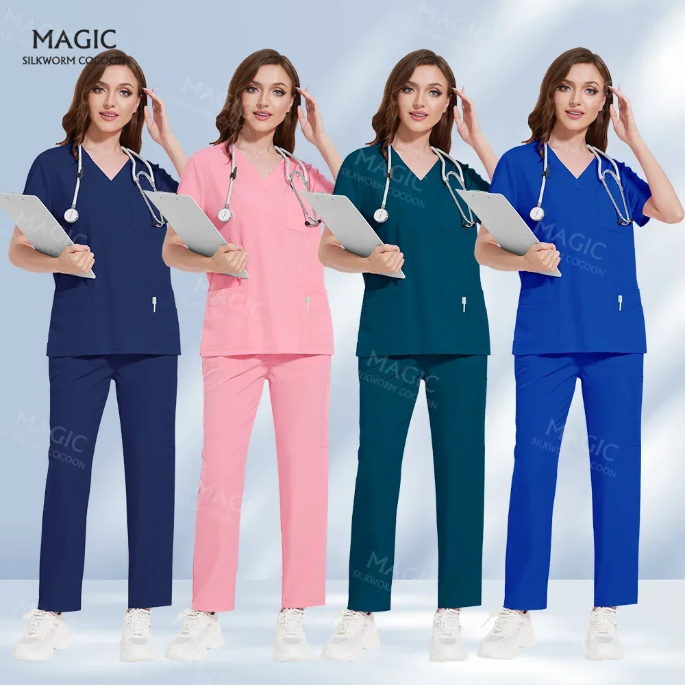 Nurse Accessories Doctor Uniforms Women Medical Sweatshirt Nursing Pants Suits Unisex Hospital Uniforms Beauty SPA Work Clothes