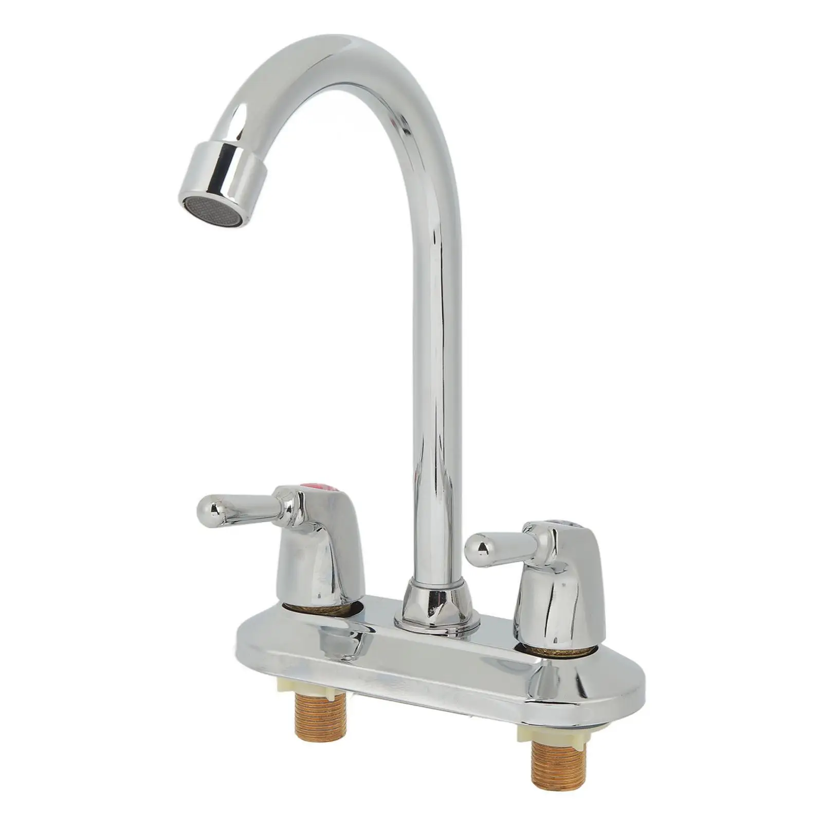 Rotatable Body for kitchen Basin Mixer Tap Quiet Silver Rustproof Design Soft Water Discharge Deck  Faucet