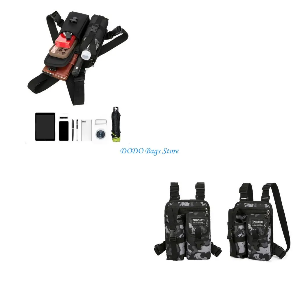 

Нагрудная сумка для улицы для мужчин, легкий жилет для бега с карманом для бутылки с водой, нагрудный рюкзак для пеших прогулок,