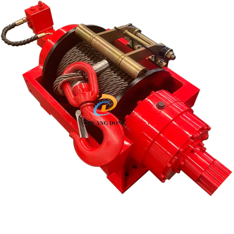 Hot Selling Winches 10/15/20/15ton Hydraulic Winch Come up Winch Use for Trucks Rescue Hydraulic Cable Pulling Winch Capstan