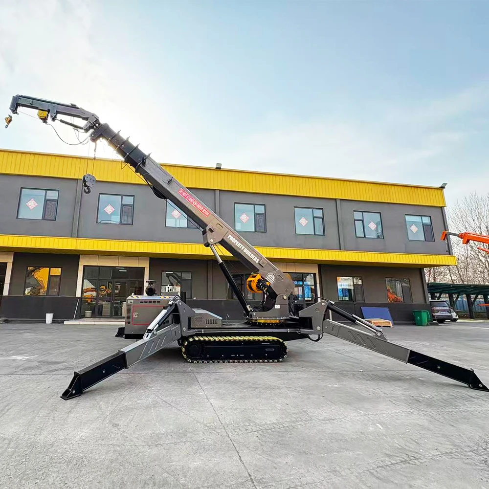 Customized Crane RC Popular Europe Australia Germany 16 Ton Crawler SPYDERCRANE Fly Jib Mobile Glass Manned Basket Spider Crane