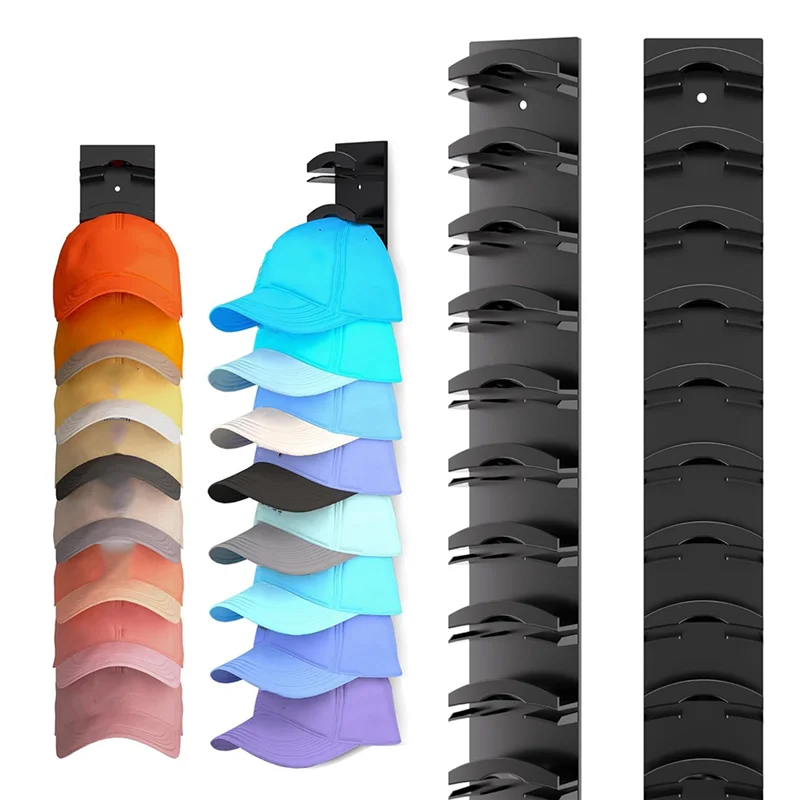 

B08B-Hat Organizer For Baseball Caps Hat Hanger Holder Display For Door Closet Cap Organizer Storage Multilayer