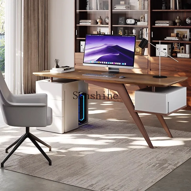 Italian minimalist desk modern simple family villa antique desk