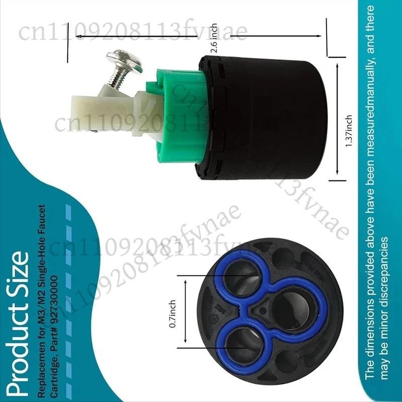 

Hot Trend-Kitchen Faucet Cartridge 92730000 For Hansgrohe Replacement Part, M3/M2 2IN Single-Hole Valve Cartridges