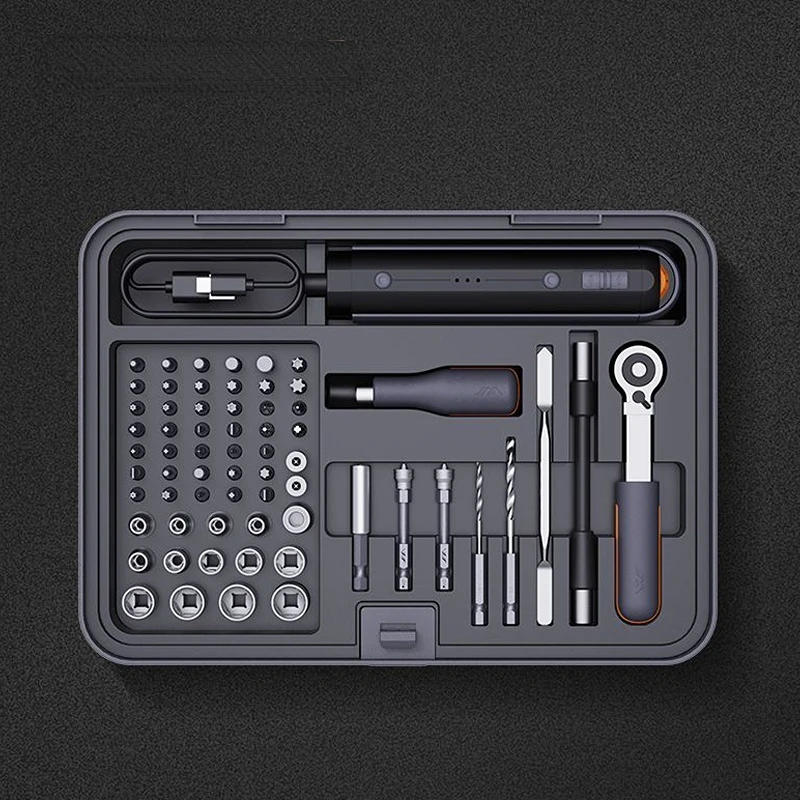 Xiaomi JimiHome Electrician Tools Set Electric Screwdriver Bits Socket Ratchet Wrench Household Multi-functional Combination Box