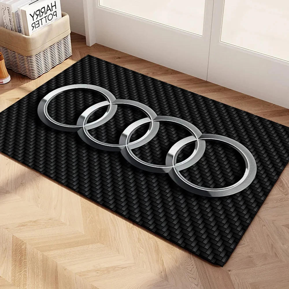 Audi Front Door Mat Floor Doormat Outdoor House Entrance Mat for Hallway on the Floor Kitchen Rugs Bath Mats Bedrooom Carpet