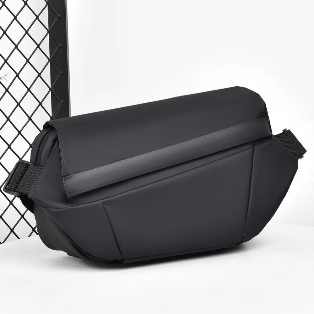 Zipper Large Capacity Oxford Cloth Bag Waterproof Korean Shoulder Bag Storage Daypack Men Chest Bag Male