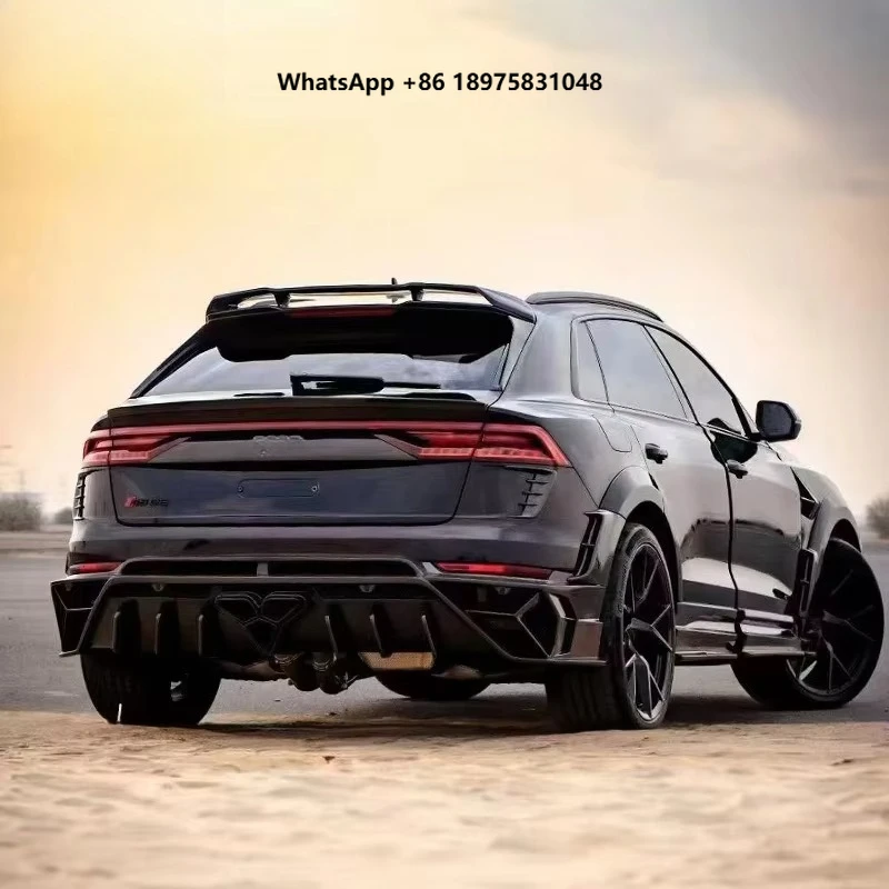 Für Audi Q8 RSQ8: Carbonfaser-Bodykit im Mansory-Stil – Stoßstange, Radläufe, Kotflügel, Seitenschweller, Heckdiffusor