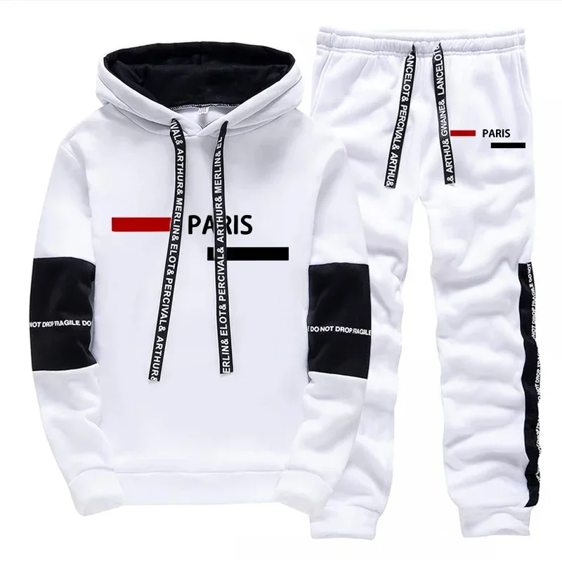 2026 New Arrival Pullover Sportswear Fall Winter Daily Casual Sport Tracksuit Paris Fashion Hooded Outfit Women Set/Hoodie/Pants