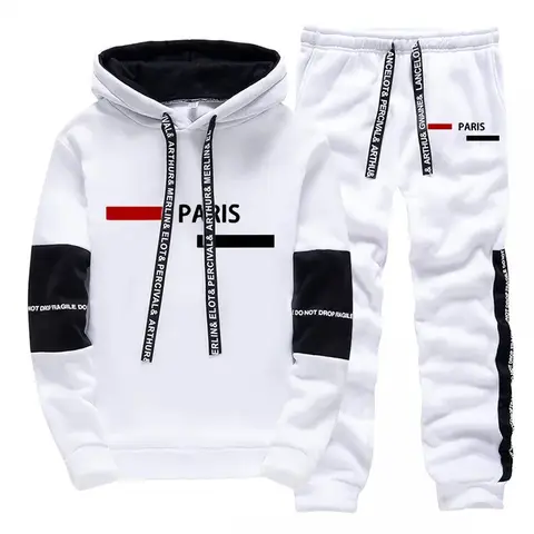 2026 New Arrival Pullover Sportswear Fall Winter Daily Casual Sport Tracksuit Paris Fashion Hooded Outfit Women Set/Hoodie/Pants